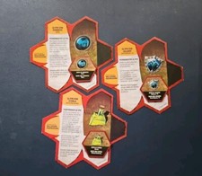 3 Glyphen mit Karten (D & E), Heroscape, Malliddons Prophezeiung