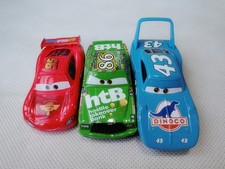 Mattel Disney Pixar Car McQueen/Chick Hicks/King 3pcs Set Spielzeugauto Loose