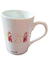 Lindt Kaffeebecher Tasse Weihnachtlich Weiß Weihnachtsmann 325ml 11cm Porzellan
