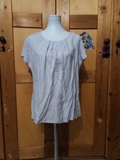 BODEN Bluse Shirt Gr. 42 (16)  grau 40% Seide