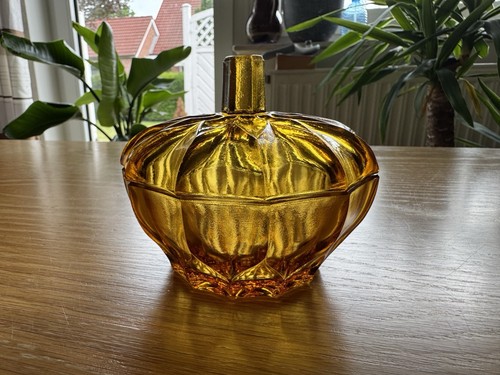 Bernsteinfarbene glasschale - bernsteinfarbene,