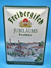 Freiberger Bier Blechschild  Freibergisch Jubiläums Festbier ca. 20x30 cm ku103