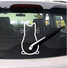 NEU!!! 1 Stk Katze Auto Heckscheibenwischer Vinyl Aufkleber