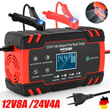 Auto KFZ Intelligentes Batterieladegerät 12V/24V Batterie Ladegerät PKW Akku AGM