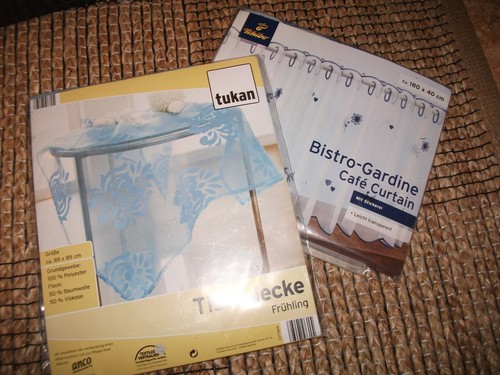 Gardine plus tischdecke neu - plus,