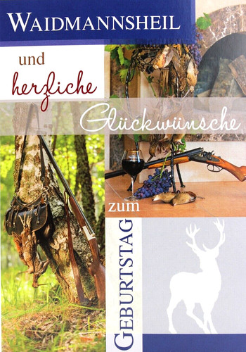 Glückwunschkarte jäger - glückwunschkarte,