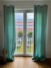 IKEA Vorhang (Schals) in mintgrün (135 x 270+), 2 Stück