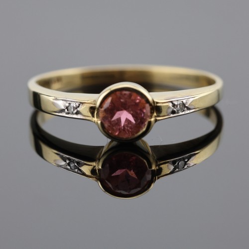 Gj69 turmalin pink 5mm rund - *,