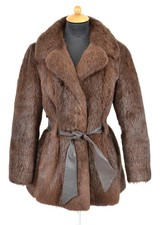 A1848 Nutria Jacke Pelzmantel Pelz Pelzjacke Nutriafell Gr. 36 mit Mängel B-Ware