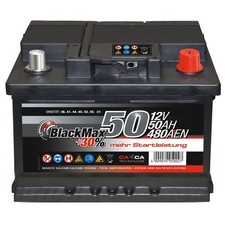 Autobatterie 12V 50Ah BlackMax