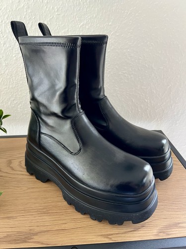 Buffalo vegan plateau boots - vegan,
