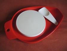 Tupperware Tomaten Schneidebrett  rot  Mamsell Mit Spatel -NEU-