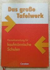 Das große Tafelwerk Formelsammlung kaufmännische Schulen Cornelsen 9783064501003