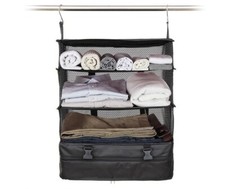 Organizer zum Aufhängen - schwarz - Hängeschrank Reisetasche Camping Aufbewahrun