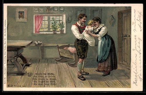 Künstler döcker - künstler-ak, e.