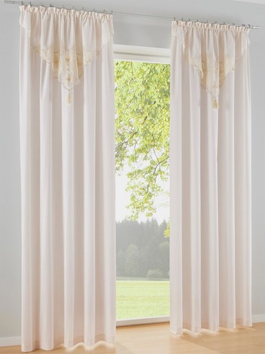 Gardine elfenbein 145x130cm