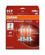 2 OSRAM Night Breaker Silver H7 Halogen-Scheinwerferlampen 12V PKW