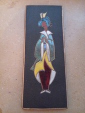 Ruscha Keramik Wandplatte, Japanisches Motiv