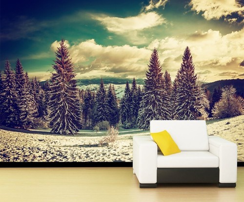 Winter wald schnee q6311 - 3d,