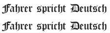 Dekor Aufkleber Fahrer spricht
