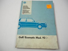 VW Golf 3 ab 1992 Ersatzteilkatalog Bildkatalog Illustrated Catalogue 1994