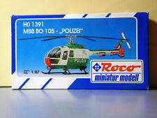 ?Roco Minitanks 1391 MBB Bo105 POLIZEI 1:87 H0 Wiking Busch Roskopf Märklin RMM