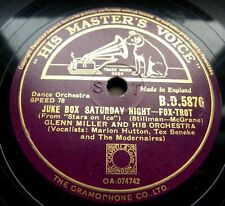 1807/GLENN MILLER-Juke box Saturday night-SWING 1942-Sleep town-78rpm Schellack