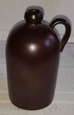 Högenäs Steinzeug Flasche braun, mit Henkel, 1/3 L, Ø 7 x 12,5 cm, ca. 300 g
