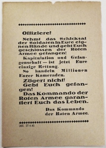 1944 wehrmacht flugblatt - 1944,