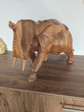 Großer Elefant massiv Holz