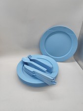 Tupperware Mediterrano Picknick Besteck, Teller, Camping, Set, Paket, Konvolut