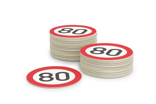 Bierdeckel verkehrsschild i - verkehrsschild, 80