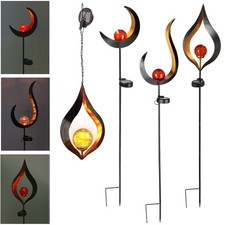 Edle Metall LED Solar Leuchte