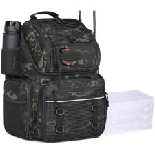 Angelrucksack mit 4 Boxen 50L