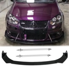 Spoilerschwert Frontspoiler Lippe + Sliber Stützstange Für  Golf GTI MK5 MK6