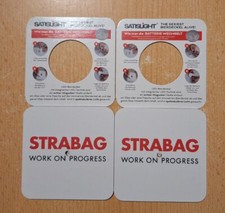 Bierdeckel Strabag 2x mit LED