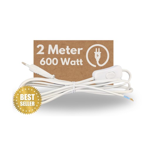 Euro netzkabel stromkabel - 2m,