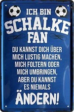 Blechschild Fußball Hier