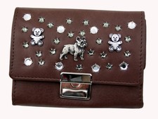 Western Speicher Geldbörse Portemonnaie Leder Strass Swarovski Elements BB 185b