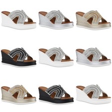 Damen Pantoletten Sandaletten