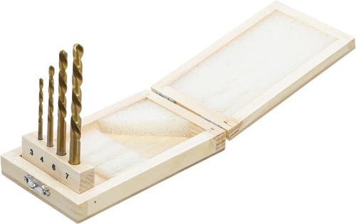 Hss linksbohrer set tlg - set, 4