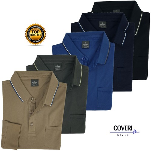 Herren poloshirt langarm - herren, mit
