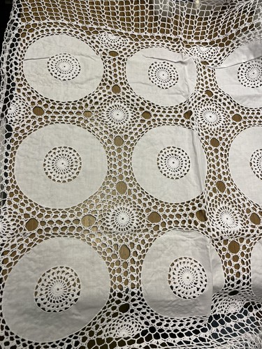 Tischdecke handarbeit 85cm - handarbeit, 85/85cm