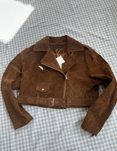 Zara echtleder wildleder - echtleder,