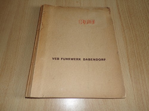 Buch veb funkwerk - buch, "