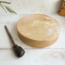 Kuhfell Schamanische Schamanentrommel Rund Ritual Musik Klangtherapie 20 cm