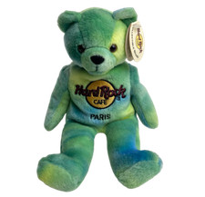 Hard Rock Cafe Paris Plüsch Teddy Bär 21cm Monty Bear Bear Grün Sammler rar