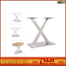 X Tischbeine Edelstahl