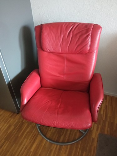 Ledersessel von ikea - von, rot