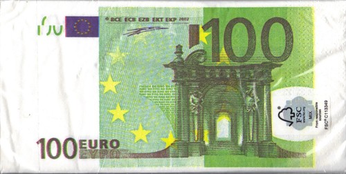 Servietten 100 scheine 10 - 100, scheine,